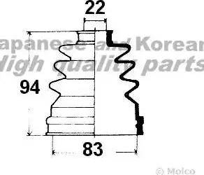 Ashuki 0864-2001 - Пыльник, приводной вал autosila-amz.com