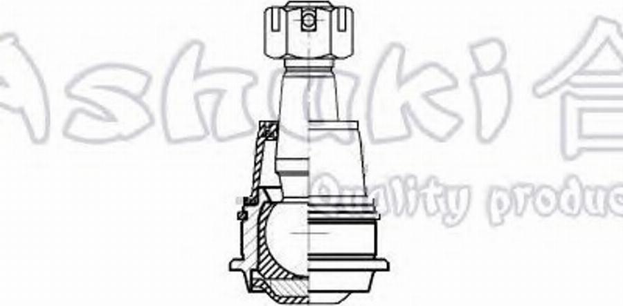 Ashuki 1458-0201 - Шаровая опора, несущий / направляющий шарнир autosila-amz.com