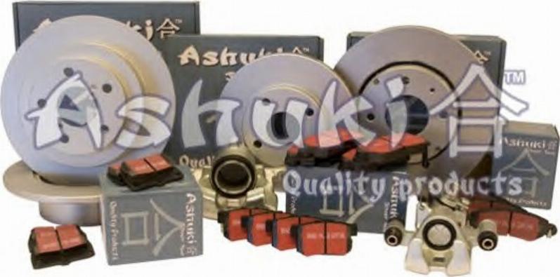 Ashuki 1050-4405 - Комплект тормозных колодок, барабанные autosila-amz.com