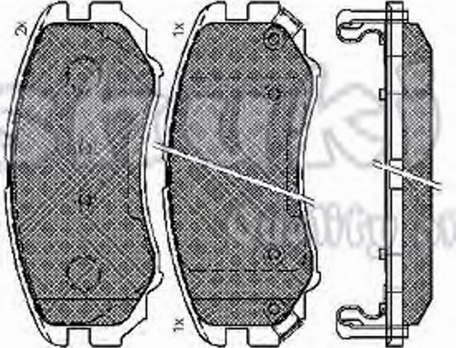 Ashuki 1080-1450 - Тормозные колодки, дисковые, комплект autosila-amz.com