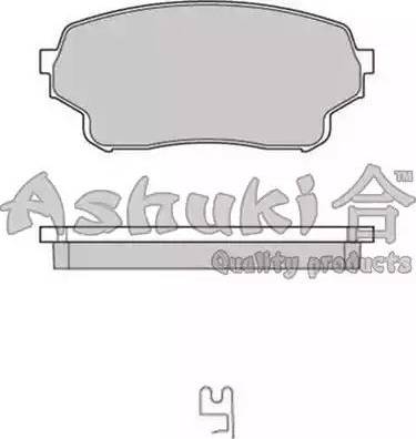 Ashuki 1080-7208 - Тормозные колодки, дисковые, комплект autosila-amz.com