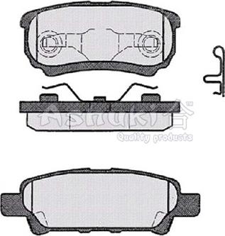 Ashuki 1083-4105 - Тормозные колодки, дисковые, комплект autosila-amz.com