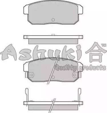 Ashuki 1083-8103 - Тормозные колодки, дисковые, комплект autosila-amz.com