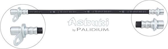 Ashuki ASH3-0064 - Тормозной шланг autosila-amz.com