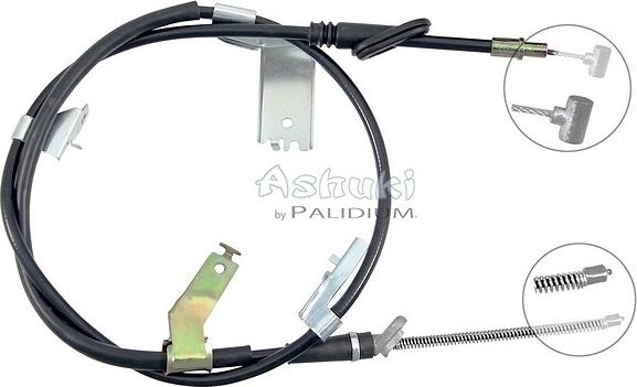 Ashuki ASH3-1074 - Тросик, cтояночный тормоз autosila-amz.com