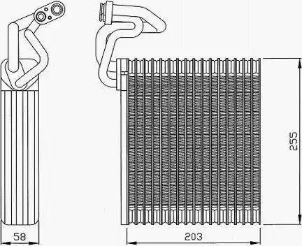 Ashuki H558-01 - Испаритель, кондиционер autosila-amz.com