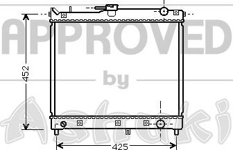 Ashuki K454-03 - Радиатор, охлаждение двигателя autosila-amz.com