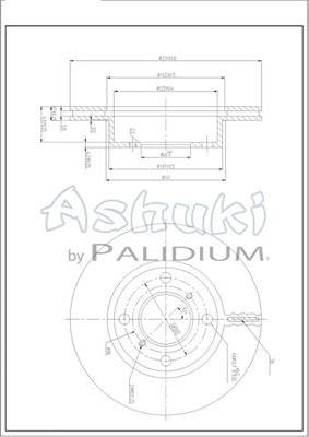 Ashuki K016-69 - Тормозной диск autosila-amz.com