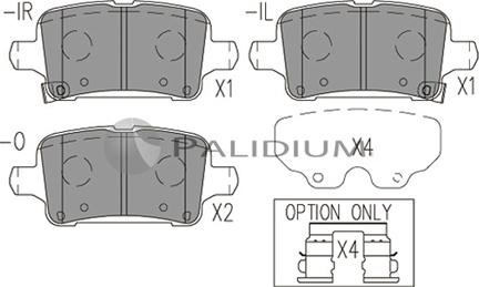 Ashuki P1-1545 - Тормозные колодки, дисковые, комплект autosila-amz.com