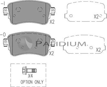 Ashuki P1-1559 - Тормозные колодки, дисковые, комплект autosila-amz.com