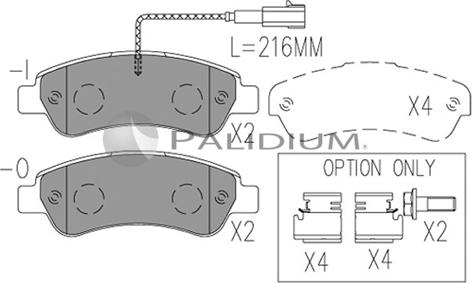 Ashuki P1-1550 - Тормозные колодки, дисковые, комплект autosila-amz.com