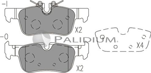 Ashuki P1-1524 - Тормозные колодки, дисковые, комплект autosila-amz.com