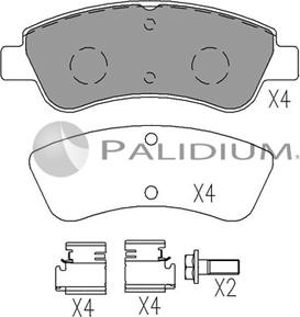 Ashuki P1-1526 - Тормозные колодки, дисковые, комплект autosila-amz.com