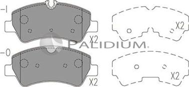 Ashuki P1-1522 - Тормозные колодки, дисковые, комплект autosila-amz.com