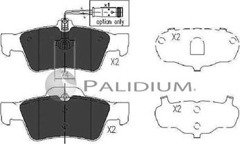 Ashuki P1-1059 - Тормозные колодки, дисковые, комплект autosila-amz.com