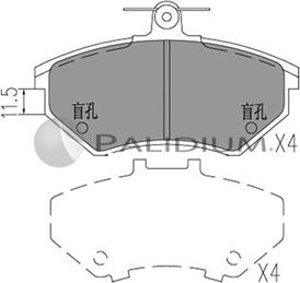 Ashuki P1-1035 - Тормозные колодки, дисковые, комплект autosila-amz.com