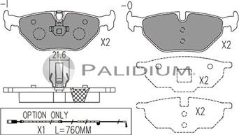 Ashuki P1-1037 - Тормозные колодки, дисковые, комплект autosila-amz.com