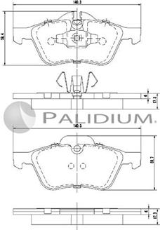 Ashuki P1-1164 - Тормозные колодки, дисковые, комплект autosila-amz.com