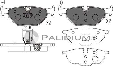 Ashuki P1-1109 - Тормозные колодки, дисковые, комплект autosila-amz.com