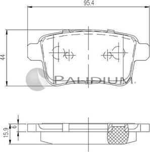 Ashuki P1-1183 - Тормозные колодки, дисковые, комплект autosila-amz.com