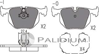 Ashuki P1-1137 - Тормозные колодки, дисковые, комплект autosila-amz.com