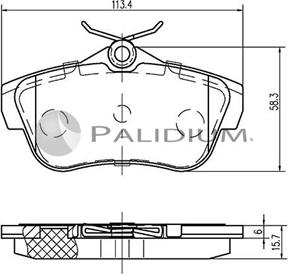 Ashuki P1-1178 - Тормозные колодки, дисковые, комплект autosila-amz.com