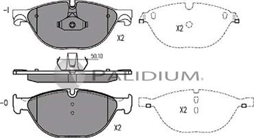 Ashuki P1-1341 - Тормозные колодки, дисковые, комплект autosila-amz.com