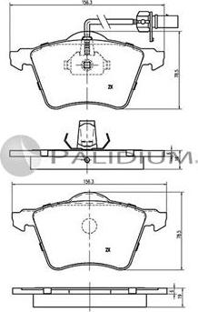 Ashuki P1-1210 - Тормозные колодки, дисковые, комплект autosila-amz.com