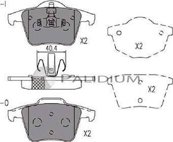 Ashuki P1-1228 - Тормозные колодки, дисковые, комплект autosila-amz.com