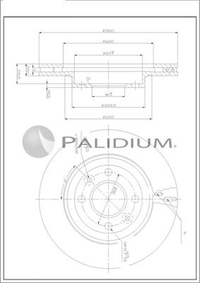 Ashuki P330-256 - Тормозной диск autosila-amz.com