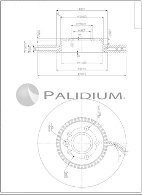 Ashuki P330-251 - Тормозной диск autosila-amz.com