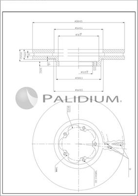 Ashuki P330-269 - Тормозной диск autosila-amz.com