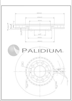 Ashuki P330-265 - Тормозной диск autosila-amz.com