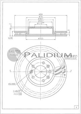 Ashuki P330-262 - Тормозной диск autosila-amz.com