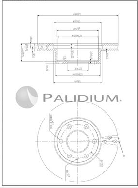 Ashuki P330-272 - Тормозной диск autosila-amz.com