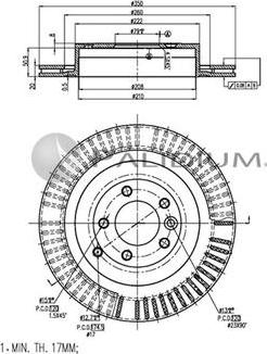 Ashuki P331-079 - Тормозной диск autosila-amz.com