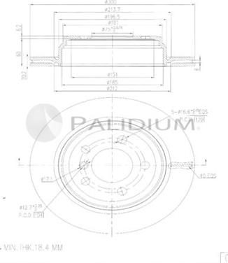 Ashuki P331-149 - Тормозной диск autosila-amz.com