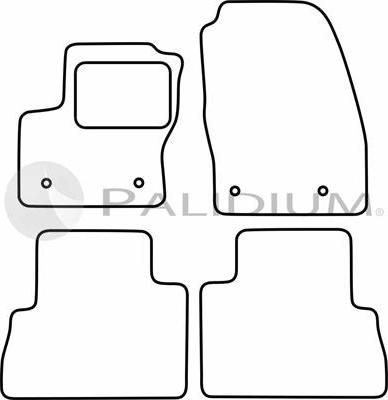 Ashuki PAL18-5444 - Комплект ковриков autosila-amz.com