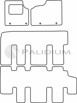 Ashuki PAL18-5412 - Комплект ковриков autosila-amz.com