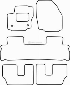 Ashuki PAL18-5528 - Комплект ковриков autosila-amz.com