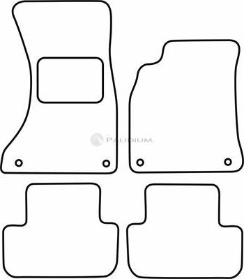 Ashuki PAL18-5043 - Комплект ковриков autosila-amz.com