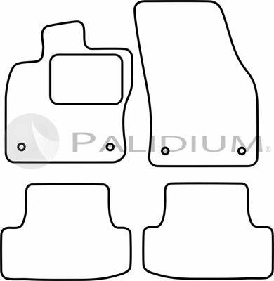 Ashuki PAL18-5059 - Комплект ковриков autosila-amz.com