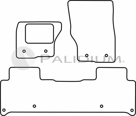 Ashuki PAL18-5826 - Комплект ковриков autosila-amz.com