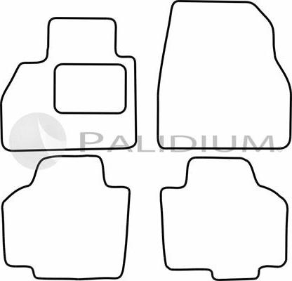 Ashuki PAL18-6410 - Комплект ковриков autosila-amz.com