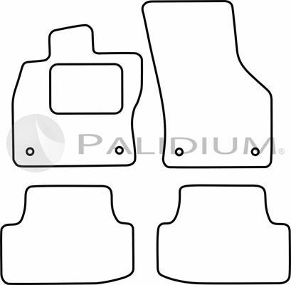 Ashuki PAL18-6537 - Комплект ковриков autosila-amz.com