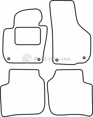 Ashuki PAL18-6575 - Комплект ковриков autosila-amz.com