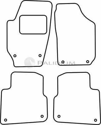 Ashuki PAL18-6572 - Комплект ковриков autosila-amz.com