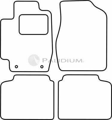 Ashuki PAL18-6680 - Комплект ковриков autosila-amz.com