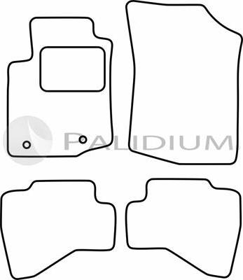 Ashuki PAL18-6677 - Комплект ковриков autosila-amz.com