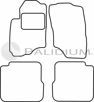 Ashuki PAL18-6056 - Комплект ковриков autosila-amz.com